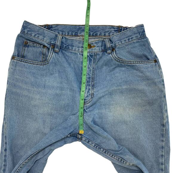 LL BEAN Classic Light Wash High Rise Crop Womens Jeans Size 10 Regular Elastic - Picture 5 of 6